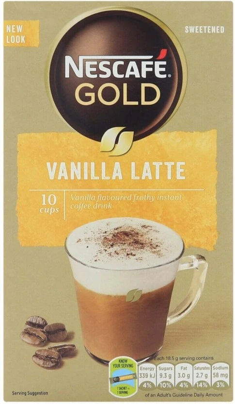 Nescafe Frothy Drink Instant Coffee Vanilla Flavoured, 19 g - Image 2