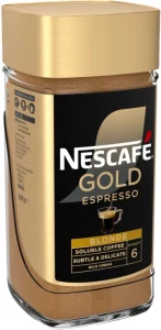 Nescafe Gold Espresso Blonde Instant Coffee Flavoured, 6 X 200 g