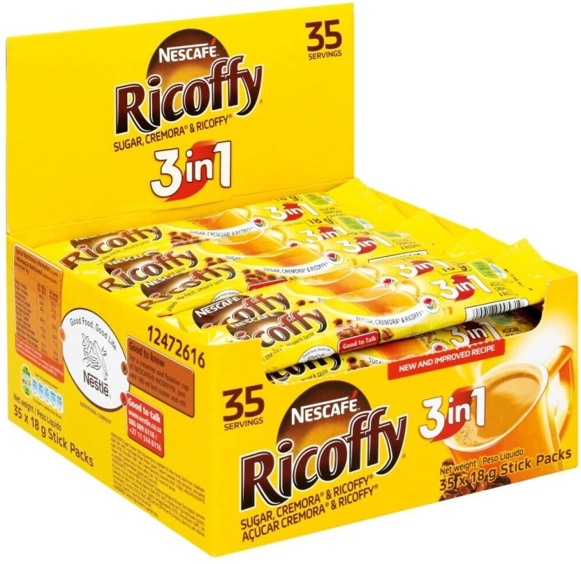 Nescafe Ricoffy 3 In 1 Instant Coffee 35 X 18 g - Image 2