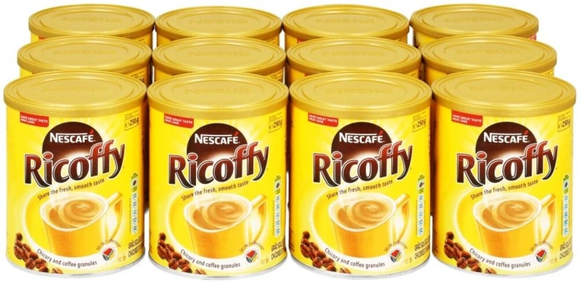 Nescafe Ricoffy Coffee Paste Chicory Flavoured, 12 X 250 g