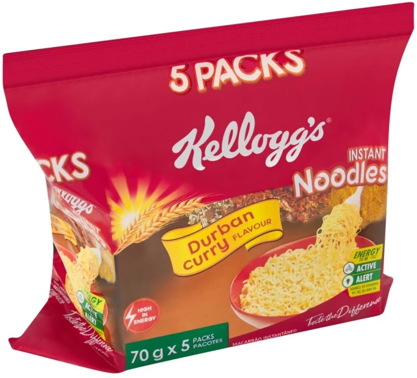 Kellogg's Durban Curry Instant Noodles 5 x 70 g - Image 2