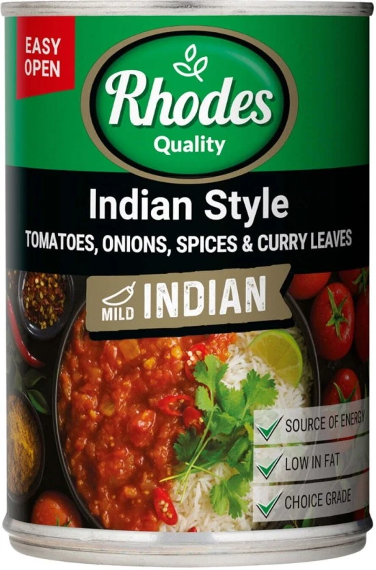 Rhodes Mild Indian Style Vegetables 12 x 410 g