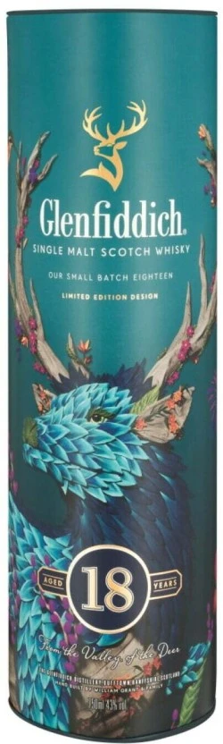 Glenfiddich 18 Year Old Single Malt Scotch Whisky 750 ml
