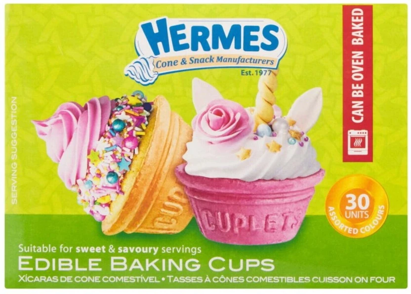 Hermes Edible Baking Cups Topper 30 x 40 g