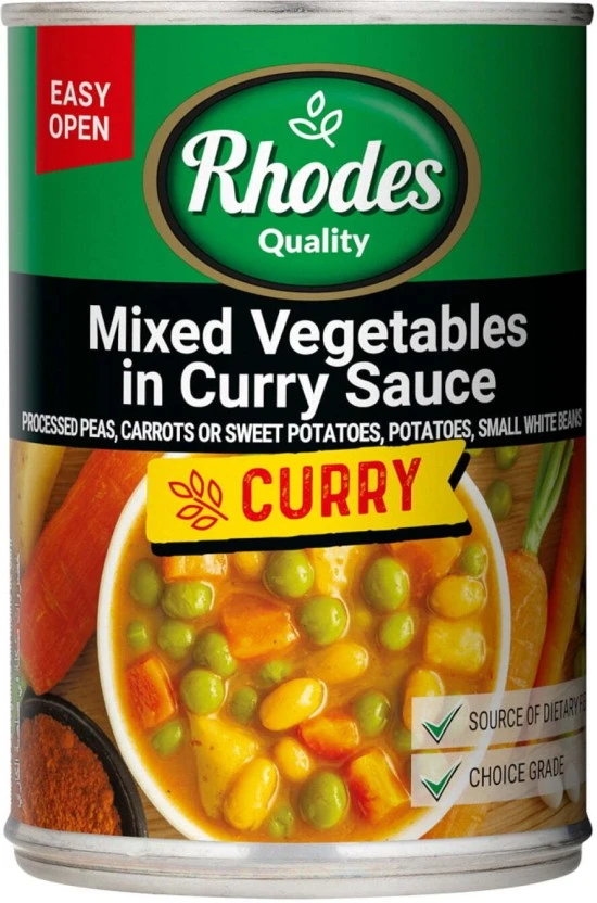 Rhodes Mixed In Curry Sauce Vegetables 12 x 410 g