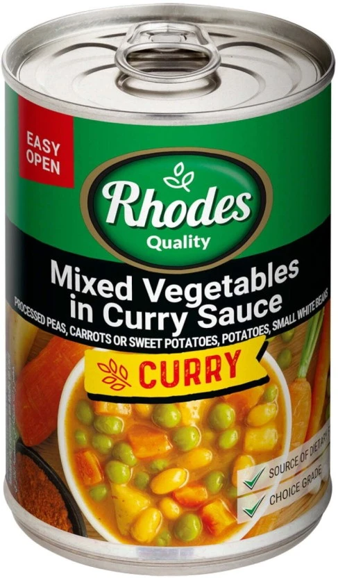 Rhodes Mixed In Curry Sauce Vegetables 12 x 410 g - Image 2