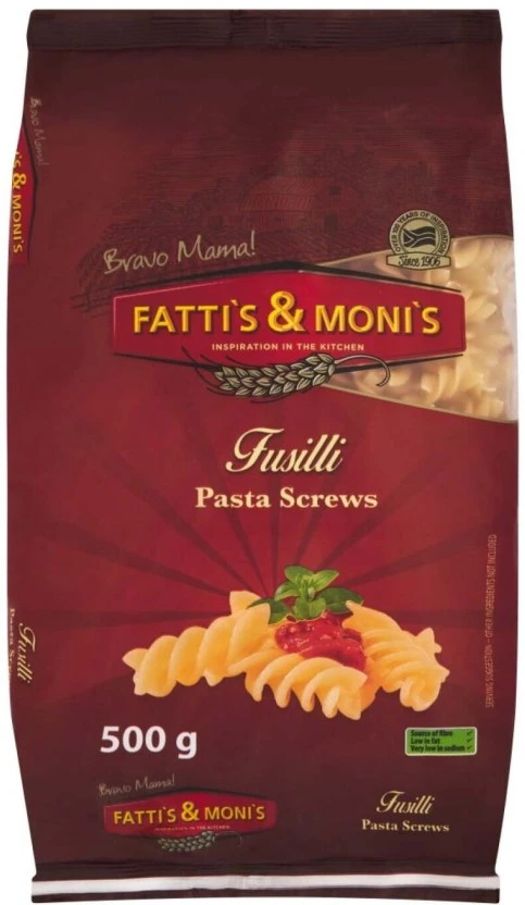 Fatti's Moni's Fusilli Pasta 20 x 500 g