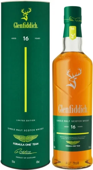 Glenfiddich Special Edition Aston Martin F1 Team 16 Year Old Single Malt Scotch Whiskey 750 ml