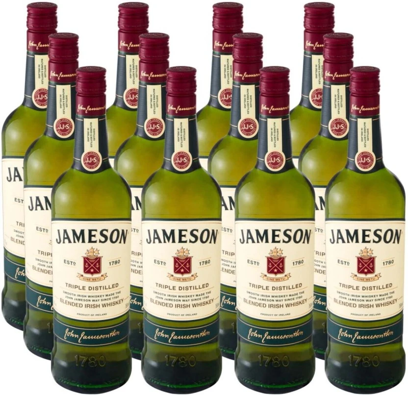 Jameson Blended Irish Whiskey 12 x 750 ml