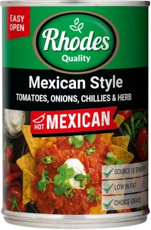 Rhodes Hot Mexican Style Vegetables 12 x 410 g