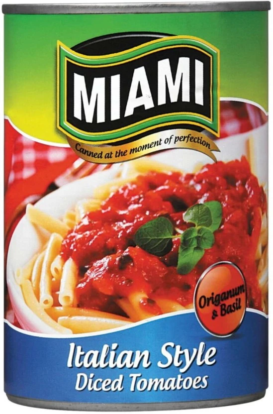 Miami Italian Style Diced Tomato Vegetables 410 g