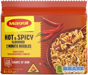 Maggi Hot Spicy Instant Noodles 5 x 68 g