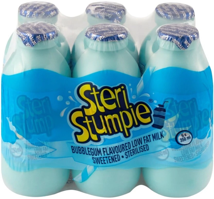 Steri Stumpie Flavoured Low Fat Milk Bubblegum Flavour 6 X 350 ml