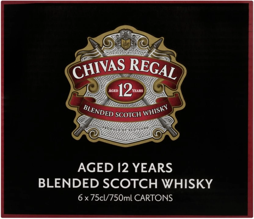 Chivas Regal Blended Scotch Whiskey 6 x 750 ml