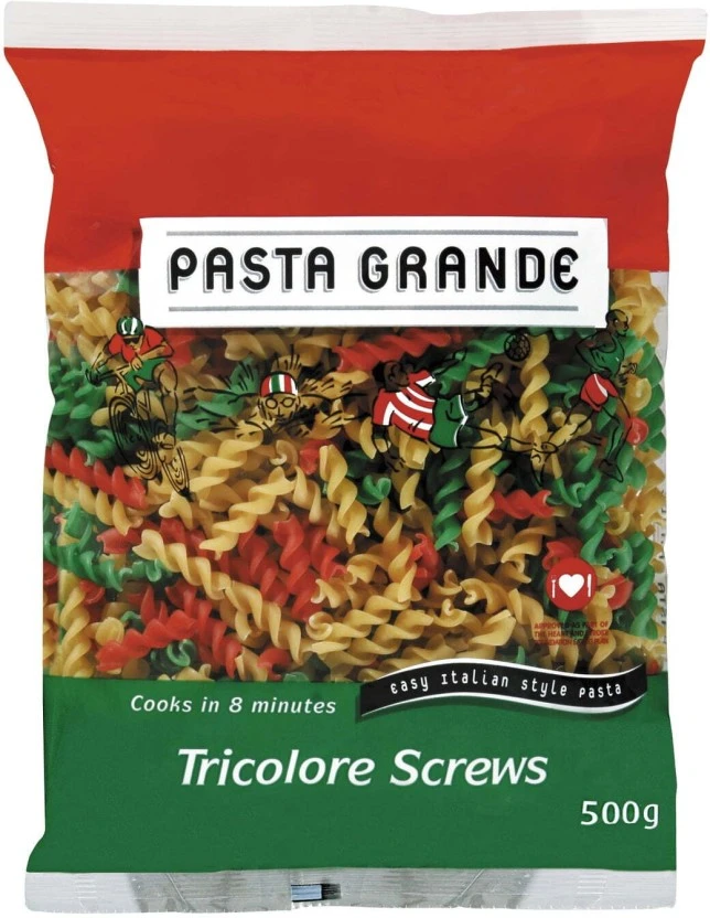 Pasta Grande Easy Italian Style Tricolore Screws 20 x 500 g
