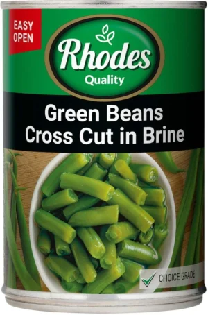 Rhodes Green Beans Cross Cut In Brine Vegetables 410 g