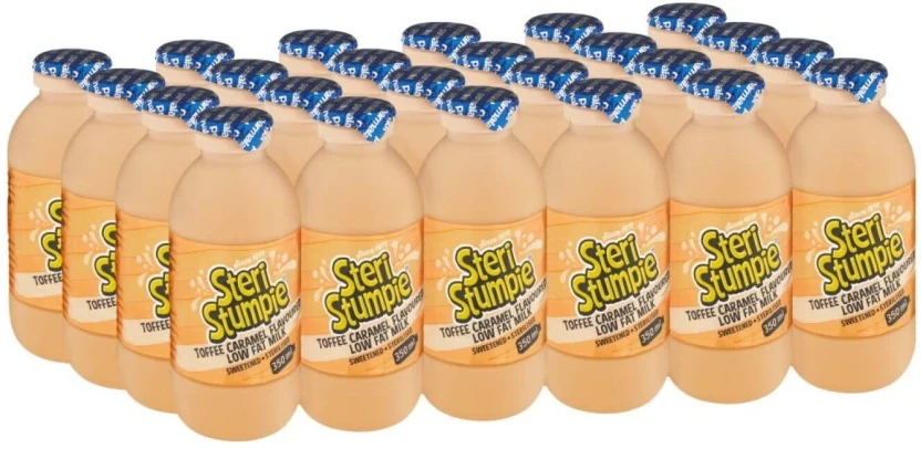 Steri Stumpie Toffee Caramel Flavoured Low Fat Milk 24 X 350 ml - Image 2