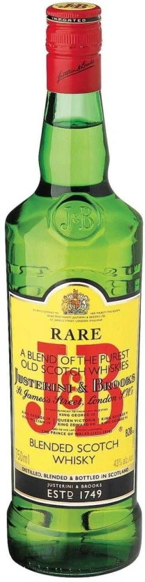 J B Blended Scotch Whisky 12 x 750 ml