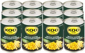 Koo Whole Kernel Corn 12 x 410 g