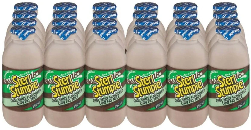 Steri Stumpie Flavoured Low Fat Milk Choco Mint Flavour 24 X 350 ml