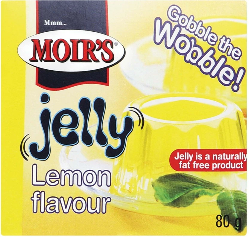 Moir's Lemon Flavour Jelly Powder 6 X 80 g