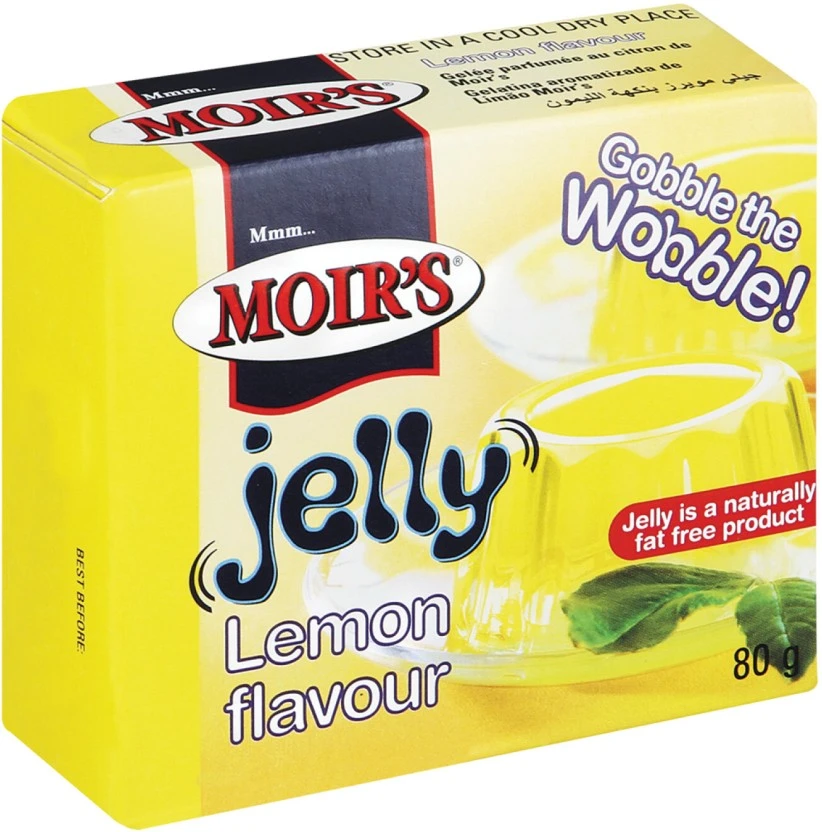 Moir's Lemon Flavour Jelly Powder 6 X 80 g - Image 2