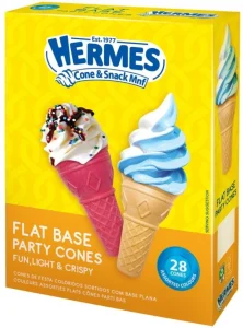 Hermes Flat Bottom Party Cones 28 g