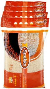 Spekko Long Grain Rice Parboiled 4 x 5 kg