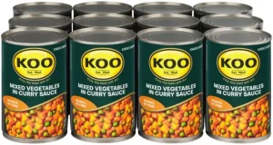 Koo Mixed Vegetable In Curry Sauce Vegetables 12 x 420 g
