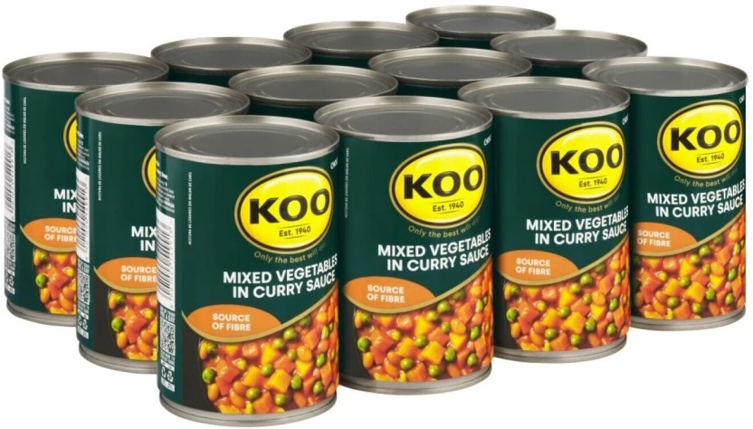 Koo Mixed Vegetable In Curry Sauce Vegetables 12 x 420 g - Image 2