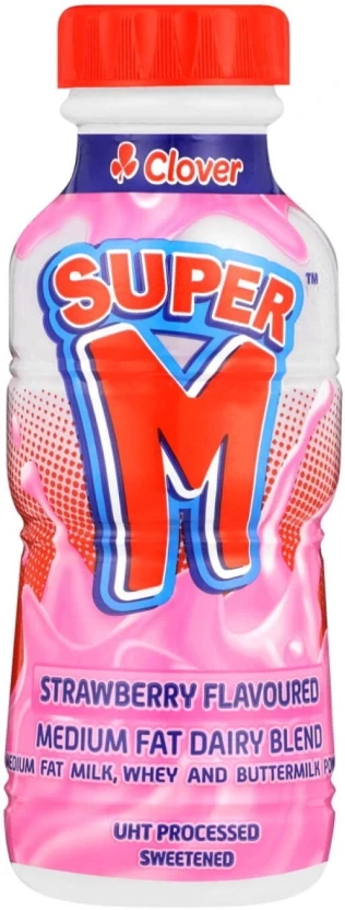 Clover Super M Flavoured Medium Fat Milk Chocolate Flavour 6 X 1 L