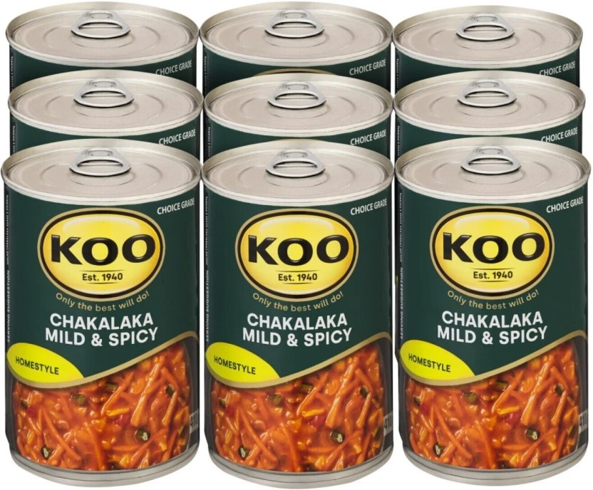 Koo Chakalaka Mild And Spicy Vegetables 12 x 410 g