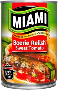 Miami Boerie Relish Sweet Tomato With Garlic Vegetables 6 x 450 g
