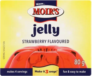 Moir's Strawberry Flavour Jelly Powder 6 X 80 g
