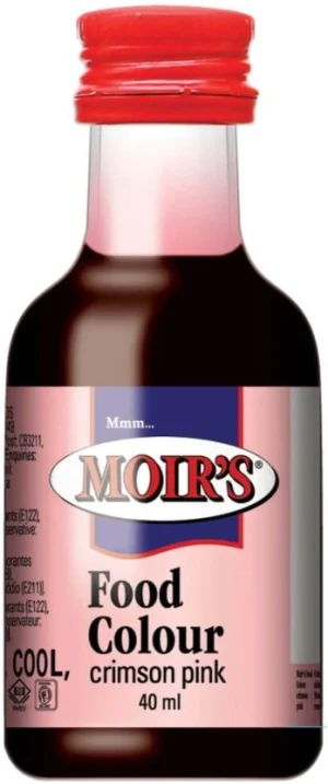 Moir's Crimson Pink Food Colour 800 Ml 40ml