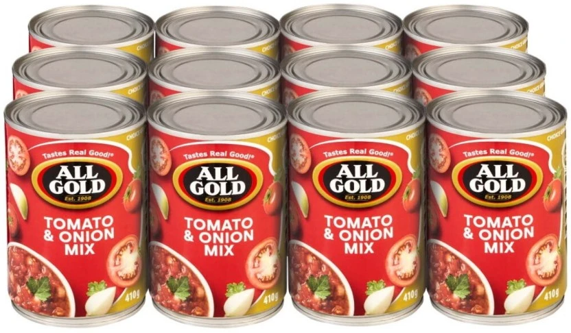 All Gold Tomato Onion Mix Vegetables 12 x 410 g