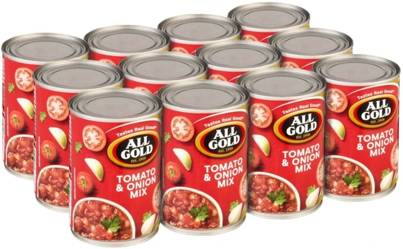 All Gold Tomato Onion Mix Vegetables 12 x 410 g - Image 2