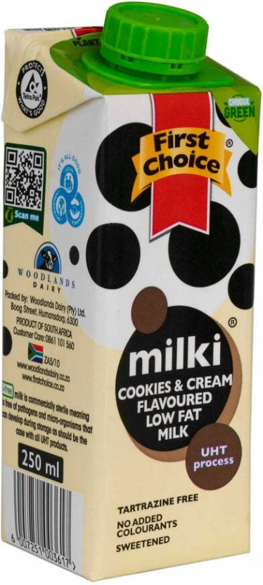 First Choice Cookies Cream Flavoured Milk 250 ml