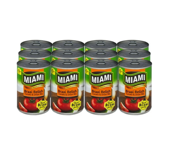 Miami Braai Relish Vegetables 12 x 410 g - Image 2
