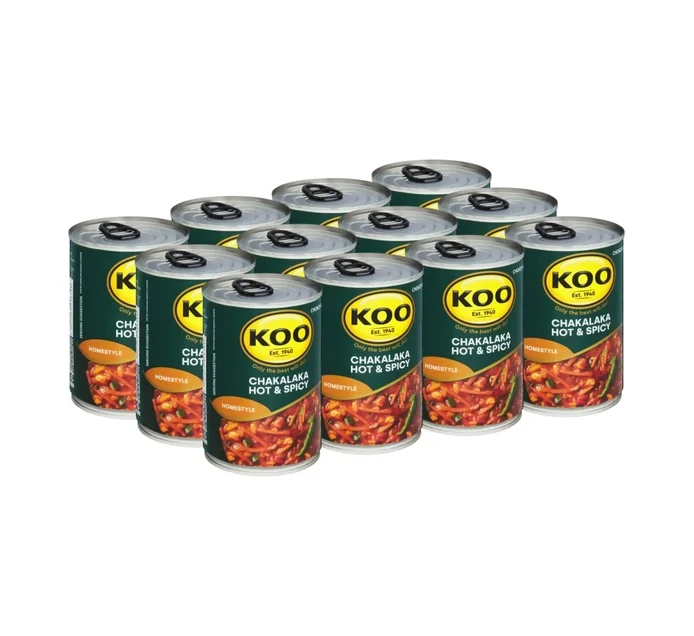Koo Chakalaka Hot Spicy Vegetables 12 x 410 g - Image 2