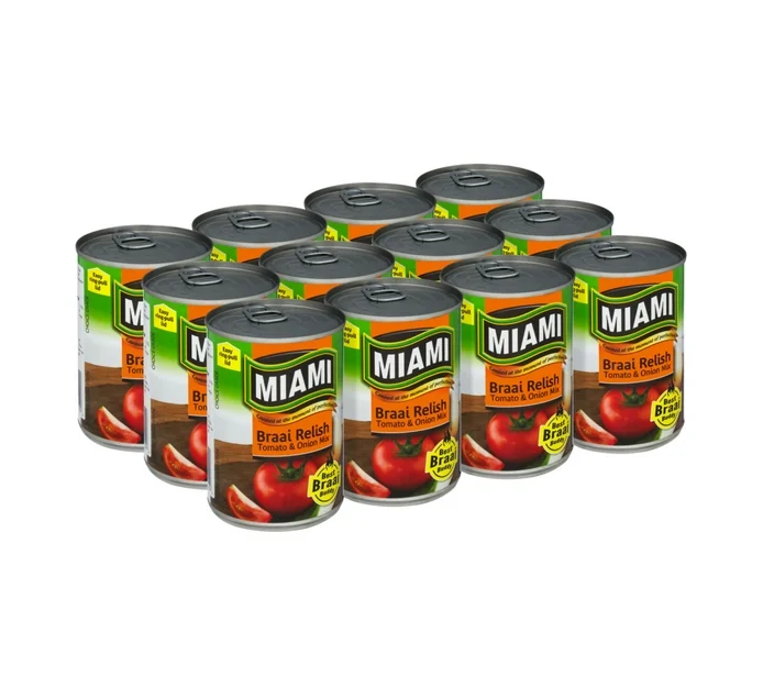 Miami Braai Relish Vegetables 12 x 410 g