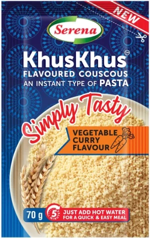 Serena Khuskhus Vegetable Curry Flavour Instant Pasta 12 x 70 g