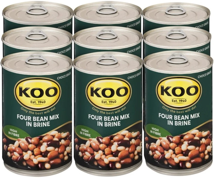 Koo Four Bean Mix Beans 12 x 410 g