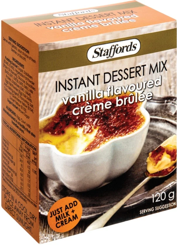 Staffords Instant Dessert Mix Vanilla Flavoured Creme Brulee Baking Paste 120 g - Image 2