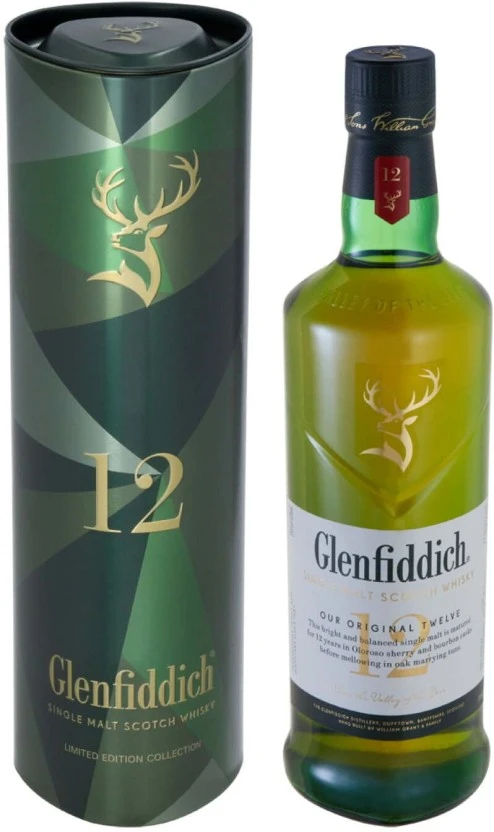 Glenfiddich 12 Year Old Single Malt Scotch Whiskey 750 ml - Image 2