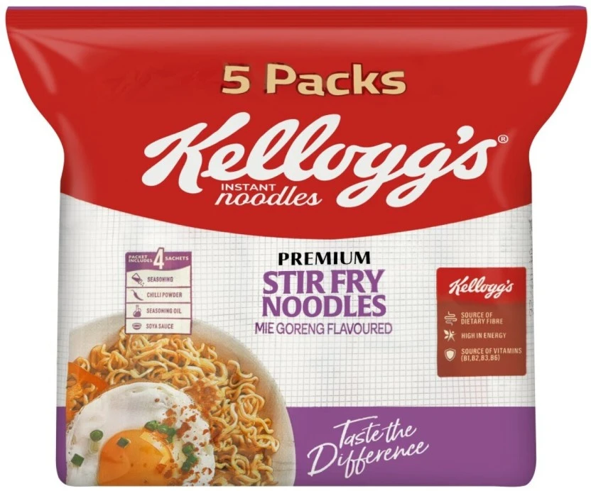 Kellogg's Mie Goreng Premium Stir Fry Instant Noodles 5 x 70 g