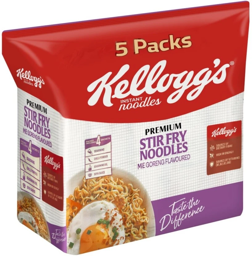 Kellogg's Mie Goreng Premium Stir Fry Instant Noodles 5 x 70 g - Image 2