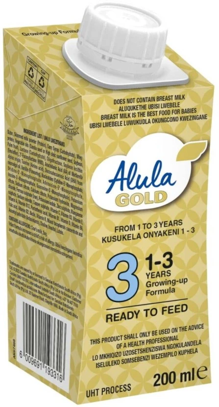 Alula Gold 3 Growing Up Formula Ready To Feed 12-36 Months 200 ml - Image 2