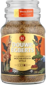 Douwe Egberts Mocha Kenya Style Instant Coffee Hazelnut Flavoured 6 X 200 g