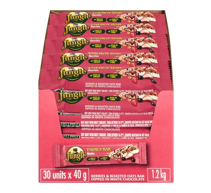 Jungle Berries Energy Bar Sachet 30 X 40 g